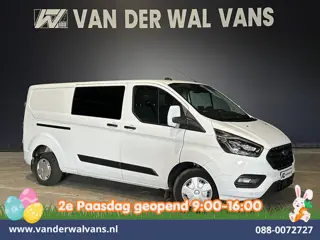 Ford Transit Custom 2.0 TDCI 130pk L2H1 Dubbele Cabine Euro6 Airco | 6-Zits | Xenon | Camera | Navig