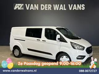 Ford Transit Custom 2.0 TDCI 130pk Automaat L2H1 Dubbele Cabine Euro6 Airco | 6-Zits | Camera | Navi