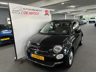 Fiat 500 C 1.2 Lounge met volledig linnen open dak, Lederen bekleding, Airconditioning, Parkeersenso