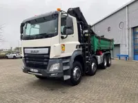 DAF CF410 / 8X4 / BIG AXLE / FULL-STEEL /2 SIDE TIPPER/ ONLY:363247 KM / AUTOMATIC / EURO-6 / 2014