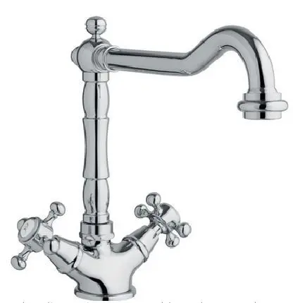 Klassieke kranen voor de badkamer en keuken, Serie Duetto