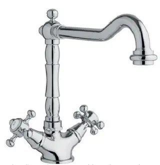 Klassieke kranen voor de badkamer en keuken, Serie Duetto