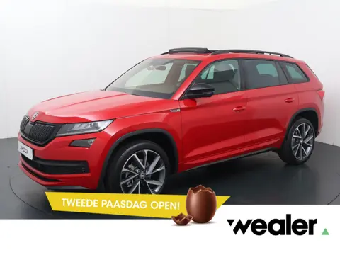 Skoda Kodiaq 1.5 TSI Sportline Business 7p. | 150 PK | Automaat | Trekhaak | Panoramadak | Derde zit