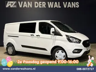 Ford Transit Custom 2.0 TDCI 130pk L2H1 Dubbele Cabine Euro6 Airco | 6-Zits | LED | Cruisecontrol | 