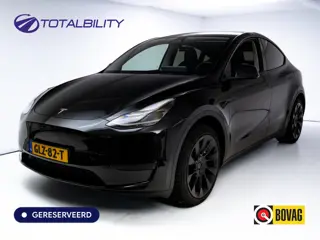 Tesla Model Y Long Range RWD 75 kWh | LMV Zwart 20" Turbine | Leer | Stoelverwarming V+A | Pano | Fu