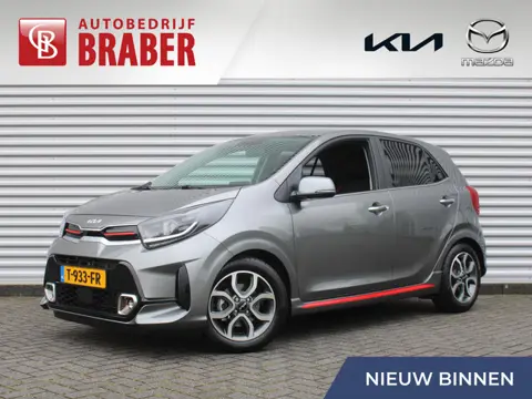 Kia Picanto 1.0 DPi GT-Line | Trekhaak | Automaat | Navi | Clima | Cruise | 15" LM | Camera | Skai l