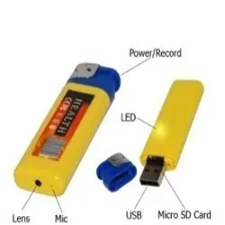 Spy aansteker camera met audio afluisteren nieuw