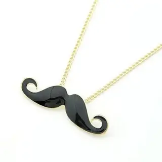 Moustache/ snor ketting nieuw met label