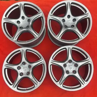 Porsche 997/996 19 inch BBS Carrera Classic Velgen nieuw gespoten in Space Gray