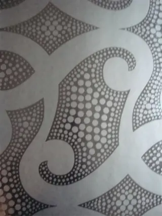 Retro zilver wit trendy behang 11