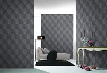 Retro grijs trendy behang 23