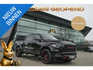 Dodge Ram 1500 5.7 V8 401pk 4x4 Limited LPG G3 Widebody Black&Red Luchtvering Trekhaak Head-up Harma