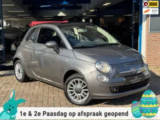 Fiat 500 C 1.2 Lounge Cabrio 2013 Grijs AIRCO APK NAP!