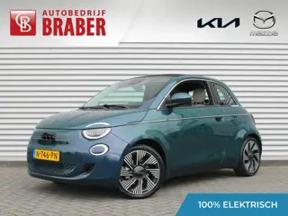 Fiat 500 C La Prima 42 kWh | Schuifdak | Stoelverwarming | Camera |  Dodehoek detectie | LED | Cruis