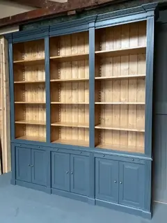 Landelijke Boekenkasten met Ladder massief hout Inndoors