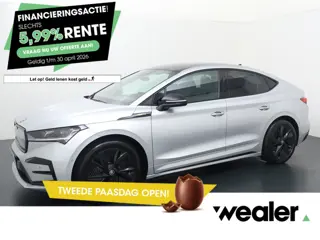 Skoda Enyaq Coupé 80 RS | 300 PK | Soh 89% | Trekhaak wegklapbaar | Panoramadak | Canton Sound | 21"