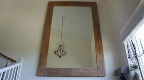 Grote spiegel , Spiegel Groot 1.60 bij 2.80 ongeveer Hout