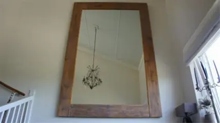 Grote spiegel , Spiegel Groot 1.60 bij 2.80 ongeveer Hout
