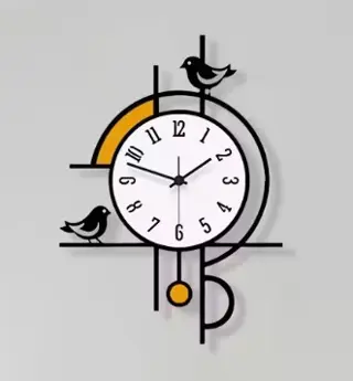 Mooie moderne wandklok