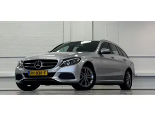 Mercedes-Benz C-klasse Estate 180 Business Trekhaak Half/leer Camera LED Mooi!