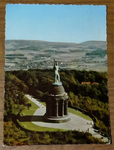 Postkaart Cekade (Det 524 62/50), Hermannsdenkmal, jaren'60.