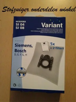 Variant stofzuigerzakken SI04 SI08 (Siemens / Bosch)