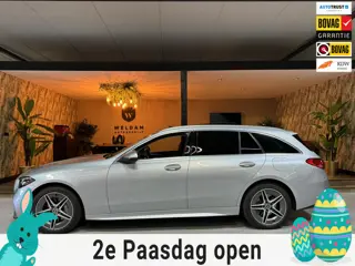 Mercedes-Benz C-klasse Estate 300 e AMG Line Garantie Trekhaak Massage Pano Ambient 360 Blindspot El