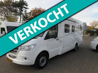 Hymer T585S Mercedes Aut.bj2022 Enkele Bedden+Hefbed 2xAirco