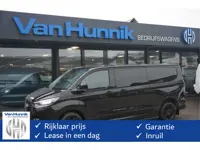 Ford Transit Custom 320L 2.5 PHEV Hybride 233PK DC Black Platinum PRIJS INCL. BPM !! Navi, 360° Cam,
