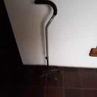 vierpoot wandelstok, aluminium