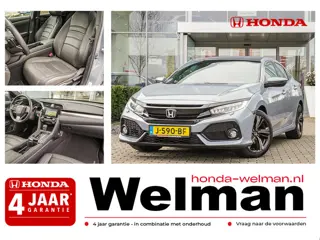Honda Civic 1.0i VTEC EXECUTIVE - TURBO - AUTOMAAT - LEDER - PANORAMADAK