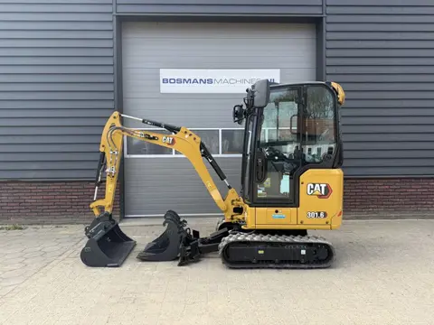 Caterpillar 301.6 1925 kg minigraver NIEUW sloop / sorteer functie €480 LEASE