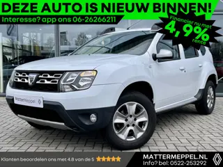 Dacia Duster TCe 125 4x2 Prestige | Leer | Stoelverwarming | Achteruitrijcamera | 1e eigenaar | 1500