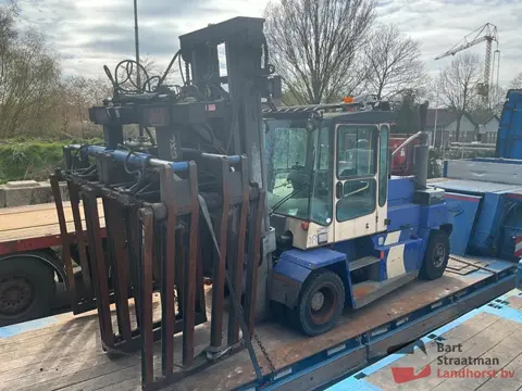 Kalmar DCD 80-9H heftruck met JKB dual clamp stenenklem Hydrostaat kapot BS2006