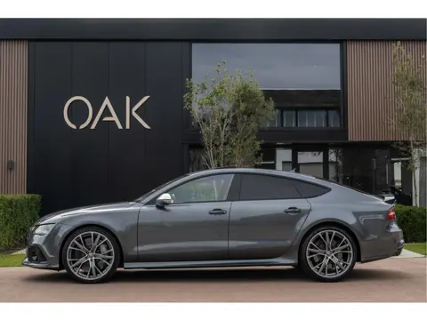Audi A7 Sportback 4.0 TFSI RS 7 | Navi | Leder | Memory | Schuifdak | B&O | Keramisch | Daytona Grij