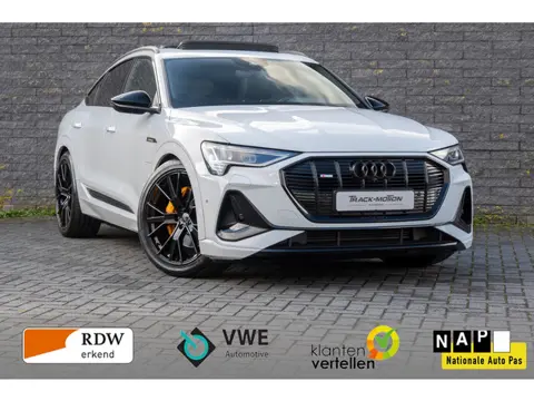 Audi E-tron Sportback 55 quattro edition 95 kWh PANORAMADAK White & Black s-line