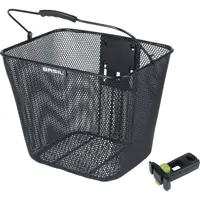 Basil Bilbao Fietsmand met KlickFix incl. Stuurpenhouder Zwart