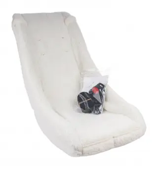 Melia bakfiets inzetstoel 3 puntsgordel 2 9 maanden schaap wit