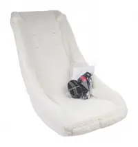 Melia bakfiets inzetstoel 3 puntsgordel 2 9 maanden schaap wit