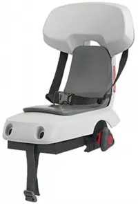 Polisport achterzitje Guppy dragerbevestiging wit/grijs