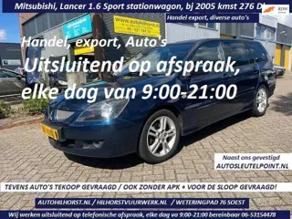 Mitsubishi Lancer Station Wagon 1.6 Sport , Export handel, enz