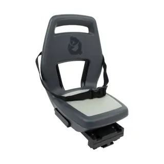 Qibbel Junior 6+ Fietszitje Achter met MIK HD Systeem Zwart/Grijs