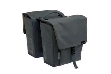 New Looxs Tulum MIK Dubbele Fietstas 32 Liter Pet Grijsgroen