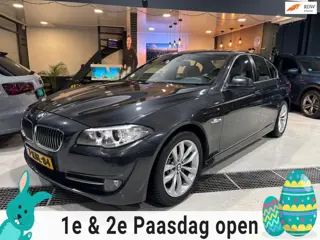 BMW 5-serie 528i High Executive|LEDER|LED|MEMORY|NAVI|STOELVERW|NAP