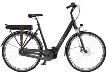 Vyber Ride E1 630Wh 28 Inch 57 cm Dames 7V Hydraulische schijfrem Zwart/Rood