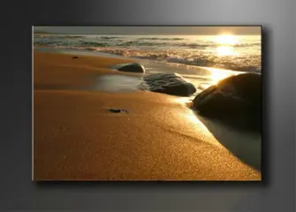 Nieuw canvas schilderij Beautiful Beach 120 x 80 cm