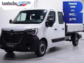 Renault Master 2.3 dCi 165 pk Kipper Dubbel Cabine 6-Zits Airco, BPM vrij, Cruise Control, Nieuw, Di