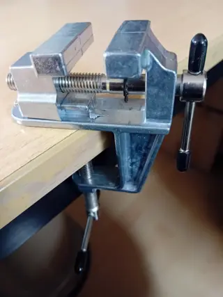 Kleine tafel bankschroef