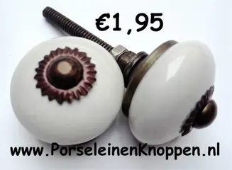 Kastknop Wit, witte deurknop voor elk type kast geschikt