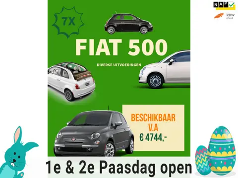 Fiat 500 Meerdere Fiat 500 op voorraad